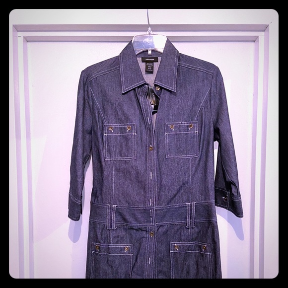 Express Denim Dress - Picture 1 of 1